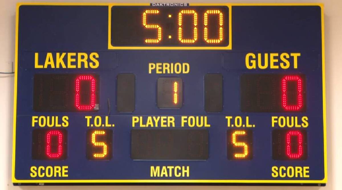 electronic sports scoreboard